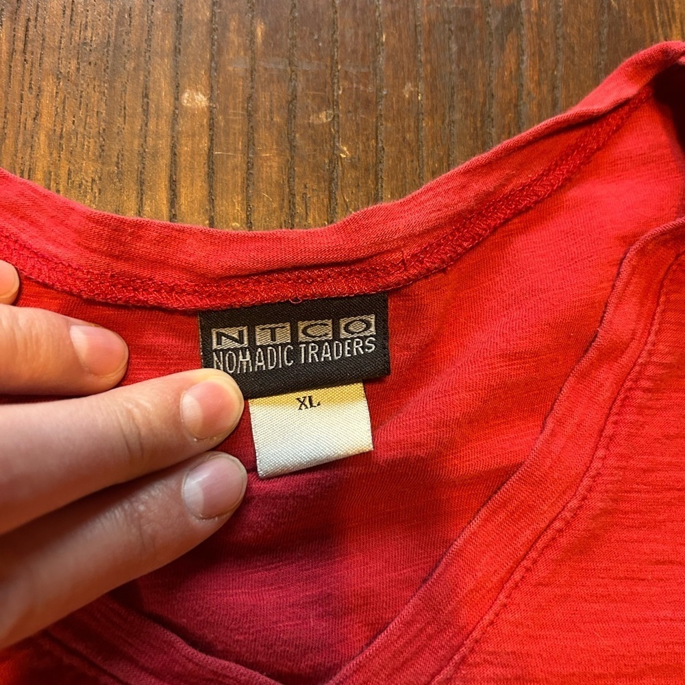 Nomadic Traders Red Long Sleeve Top - Picture 2 of 3